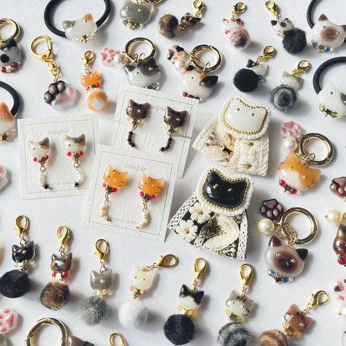 うちの子 猫キーホルダー その他アクセサリー soupir 通販 17117255