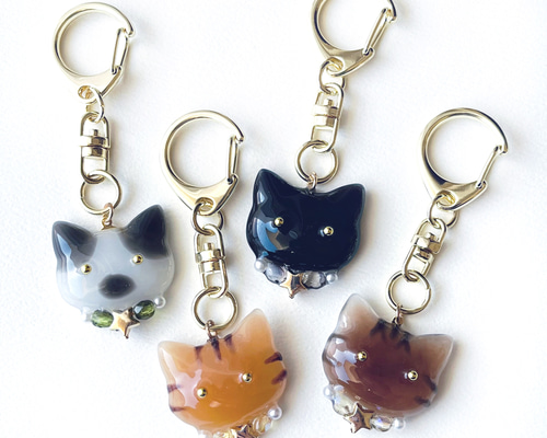 あず＠夏物ぐで猫じゃれ猫キーホルダー出品ページ - チャーム