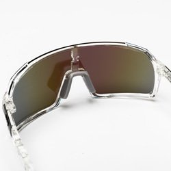 オリジナルサングラス【being】クリアフレーム ブルーレンズ ロードバイク 6枚目の画像
