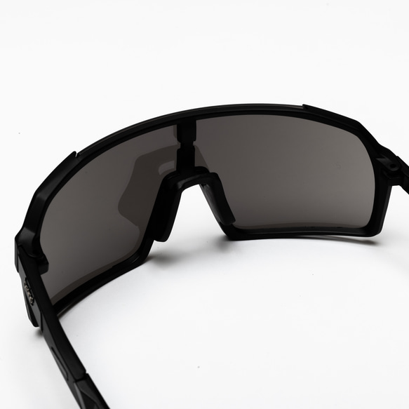 オリジナルサングラス【being】ブラックフレーム シルバーレンズ ロードバイク 6枚目の画像