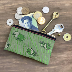畳縁　硬幣錢包　名片夾　青蘋果　日式 第1張的照片