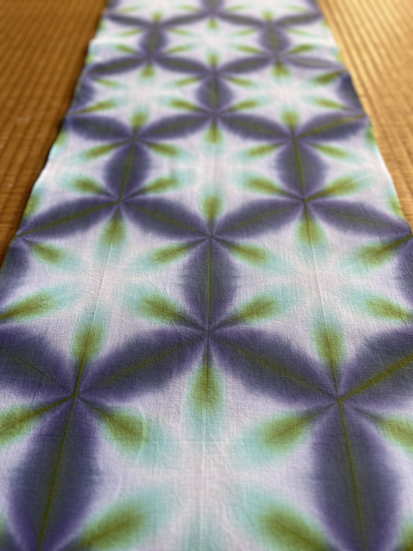 オーダー 手染め 雪花絞り 手ぬぐい