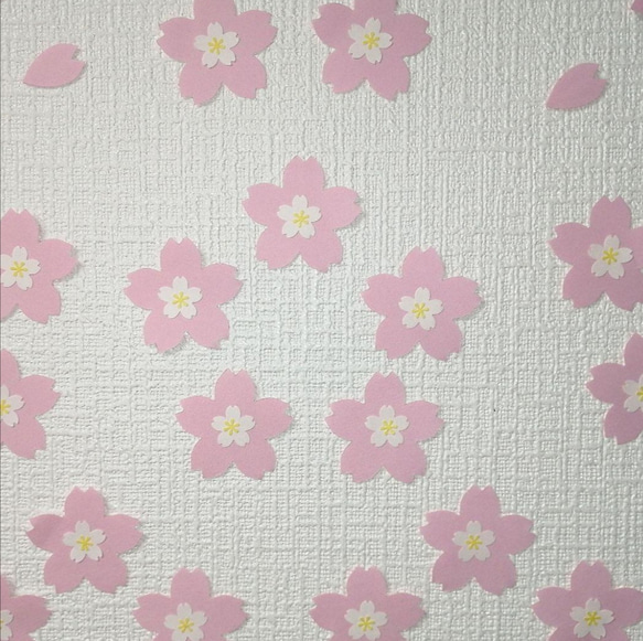 さくら メジロ 桜の木 壁飾り 季節の飾り #SHOPmako クラフトパンチ　 8枚目の画像