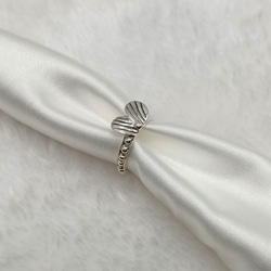 粒金系列髮箍戒指 / 925純銀戒指 / 純手工製作 第2張的照片