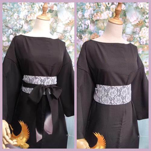 d03❦LLサイズ 着物ドレス サッシュベルト付 マキシ丈 着物 d03❦LLサイズ 着物ドレス サッシュベルト付 マキシ丈 着物