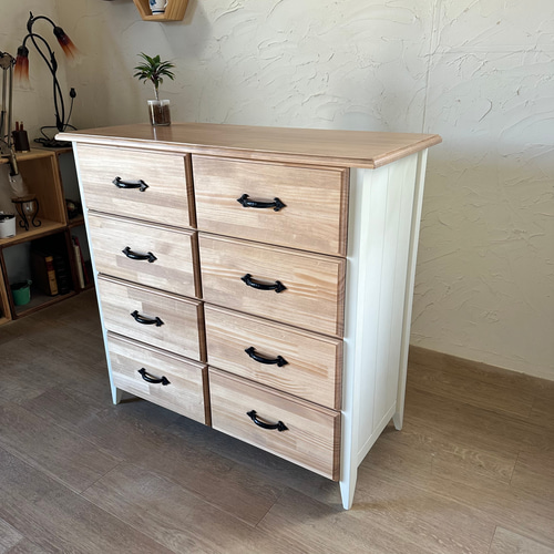 英国アンティーク猫脚3杯ドロワーズ/収納チェスト木製タンス/テーブル