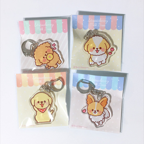 コーギー＆柴犬☆アクリルキーホルダー☆第2弾 キーホルダー