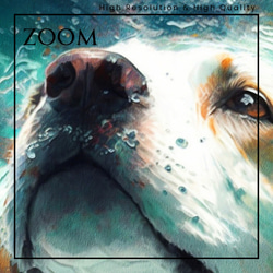 【希望の光 - ビーグル犬 No.2】風水画 アートポスター 犬の絵 犬の絵画 犬のイラスト 3枚目の画像