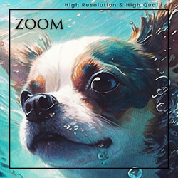 【希望の光 - チワワ犬 No.4】風水画 アートポスター 犬の絵 犬の絵画 犬のイラスト 3枚目の画像