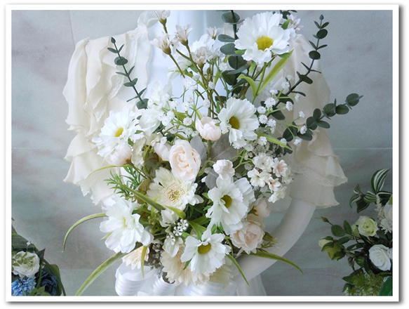 ◇野の花風のアームブーケ◇ウエディングブーケ ナチュラル！田園風