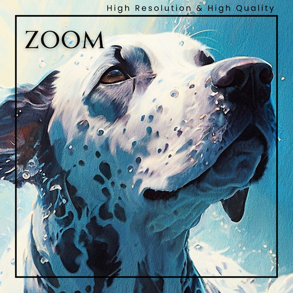 【希望の光 - イングリッシュポインター犬 No.5】風水画 アートポスター 犬の絵 犬の絵画 犬のイラスト 3枚目の画像