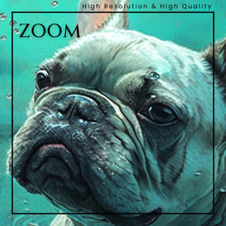 【希望の光 - フレンチブルドッグ犬 No.3】風水画 アートポスター 犬の絵 犬の絵画 犬のイラスト 3枚目の画像