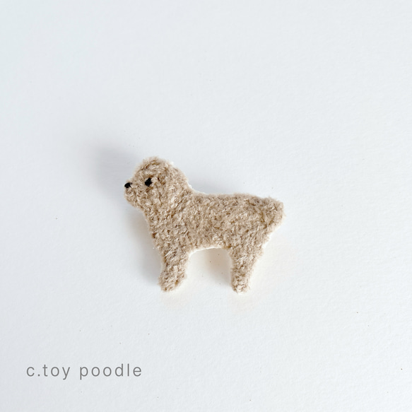 inu brooch #刺繍 #犬 #ジャックラッセルテリア　#プードル #キャバリア #コーギー 6枚目の画像