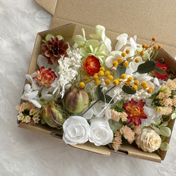 花材セット　花材詰め合わせ　プリザーブドフラワー　ドライフラワー　木の実セット たっぷり お花と木の実の詰め合わせ① ドライフラワー 花材