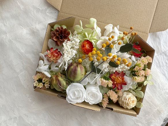 花材セット　花材詰め合わせ　プリザーブドフラワー　ドライフラワー　木の実セット 花材セット 花材詰め合わせ プリザーブドフラワー ドライ