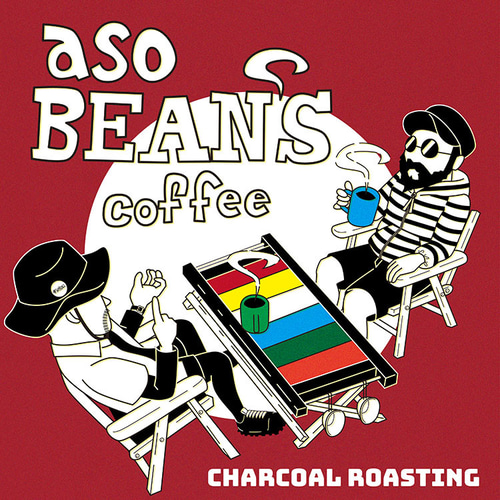 レコードジャケット風アート【レコード盤なし】アソビーンズコーヒー_