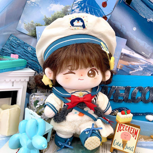 6点セット ミニ洋服 20cm 着せ替えぬいぐる服 ペンギン