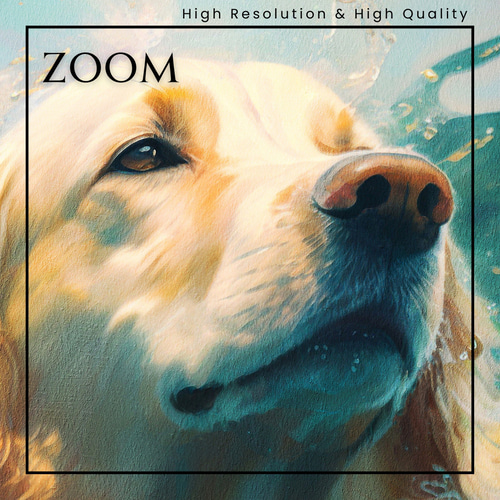 希望の光 - ゴールデンレトリバー犬 No.6】ジークレー版画＊名入れOK