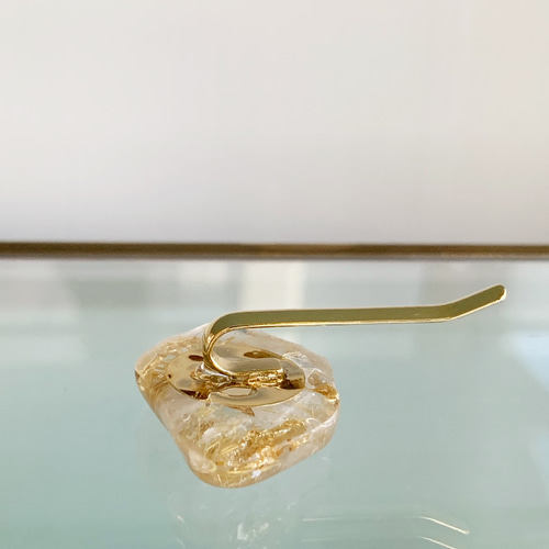 強運を引き寄せるルチルクォーツ・アゲート・ポニーフック（髪飾り