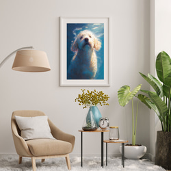 【希望の光 - ゴールデンドゥードル犬 No.4】風水画 アートポスター 犬の絵 犬の絵画 犬のイラスト 7枚目の画像