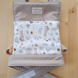 お人形用抱っこ紐 おんぶ紐 ドールキャリア 紫色 小花柄 おもちゃ