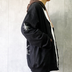 刺繍　ジャケット　ブラウン　ユニセックス  オーバーサイズ 10枚目の画像
