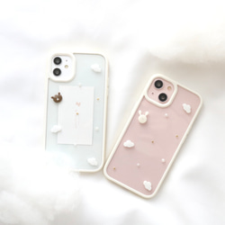 【再販決定】大人気シリーズふわくもくま♡うさぎiPhoneケース♡ iPhone15、iPhone14シリーズなど対応　 7枚目の画像