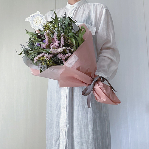 限定予約販売♡ニュアンスピンクのスワッグブーケ スペシャル