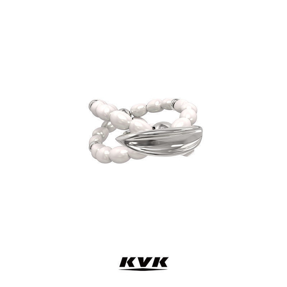 KVK公式 シルバー925 リング 11号 13号 シルバーリング 指輪 レディース アクセサリー シンプル ギフト 1枚目の画像