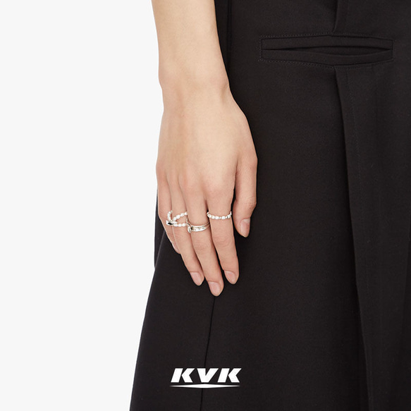 KVK公式 シルバー925 リング 11号 シルバーリング 指輪 レディース アクセサリー シンプル ギフト 普段使い 5枚目の画像