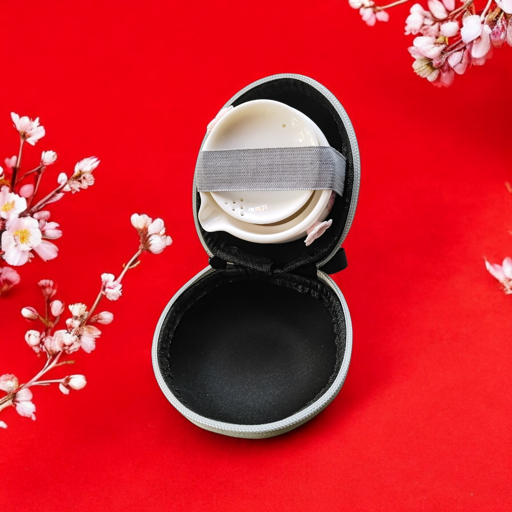 フラワーブーケのティーセット❤お花見　　ティーセット・旅行用茶器・中国茶器