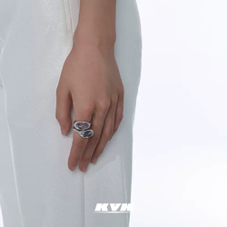 KVK公式 シルバー925 リング 11号 13号 シルバーリング 指輪 レディース アクセサリー シンプル ギフト 4枚目の画像
