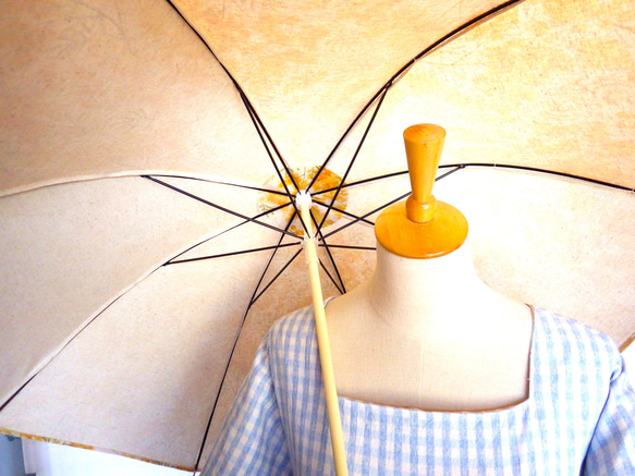 手作り日傘　たちまちに ミモザの空となりにけり【限定品】 6枚目の画像