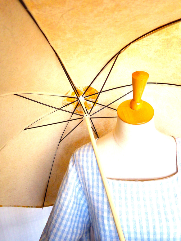 手作り日傘　たちまちに ミモザの空となりにけり【限定品】 7枚目の画像
