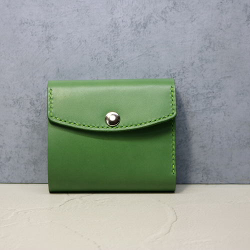 三つ折り財布 グリーン 三つ折り財布 BEE3104 通販 17119954｜Creema