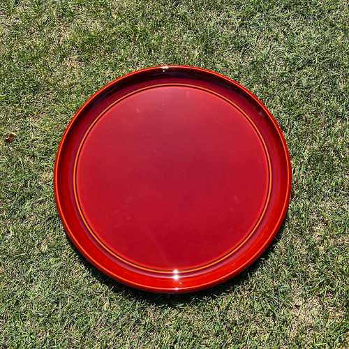 【美品】春慶塗　丸盆　芒　月見　10客セット　日本料理　料理屋　旅館　高級 美品】春慶塗 丸盆 芒 月見 10客セット 日本料理 料理屋 旅館 高級