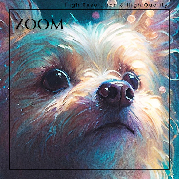 【希望の光 - ヨークシャーテリア犬 No.5】風水画 アートポスター 犬の絵 犬の絵画 犬のイラスト 3枚目の画像