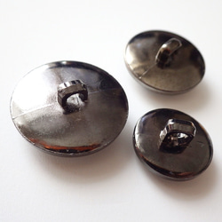シルバー王冠・メタル風ボタン３個セット 3枚目の画像