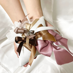 リングピロー「ribbon bouquet」-pink- 2枚目の画像