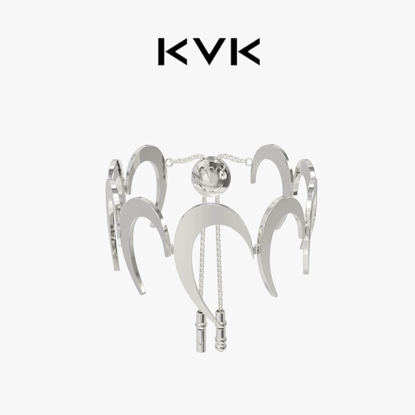 KVK公式 ブレスレット レディース アクセサリー シンプル ギフト メッキ 普段使い オシャレ 2枚目の画像