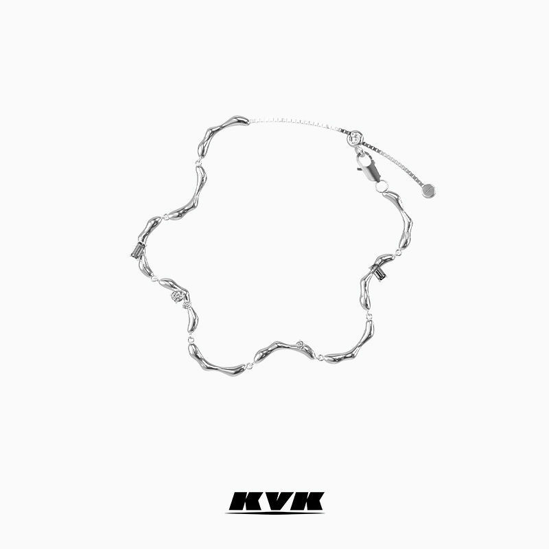 KVK公式 ブレスレット レディース アクセサリー シンプル ギフト メッキ 普段使い オシャレ