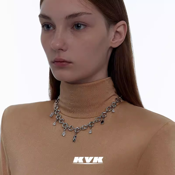 KVK公式 ネックレス レディース アクセサリー シンプル ギフト メッキ 普段使い オシャレ 6枚目の画像