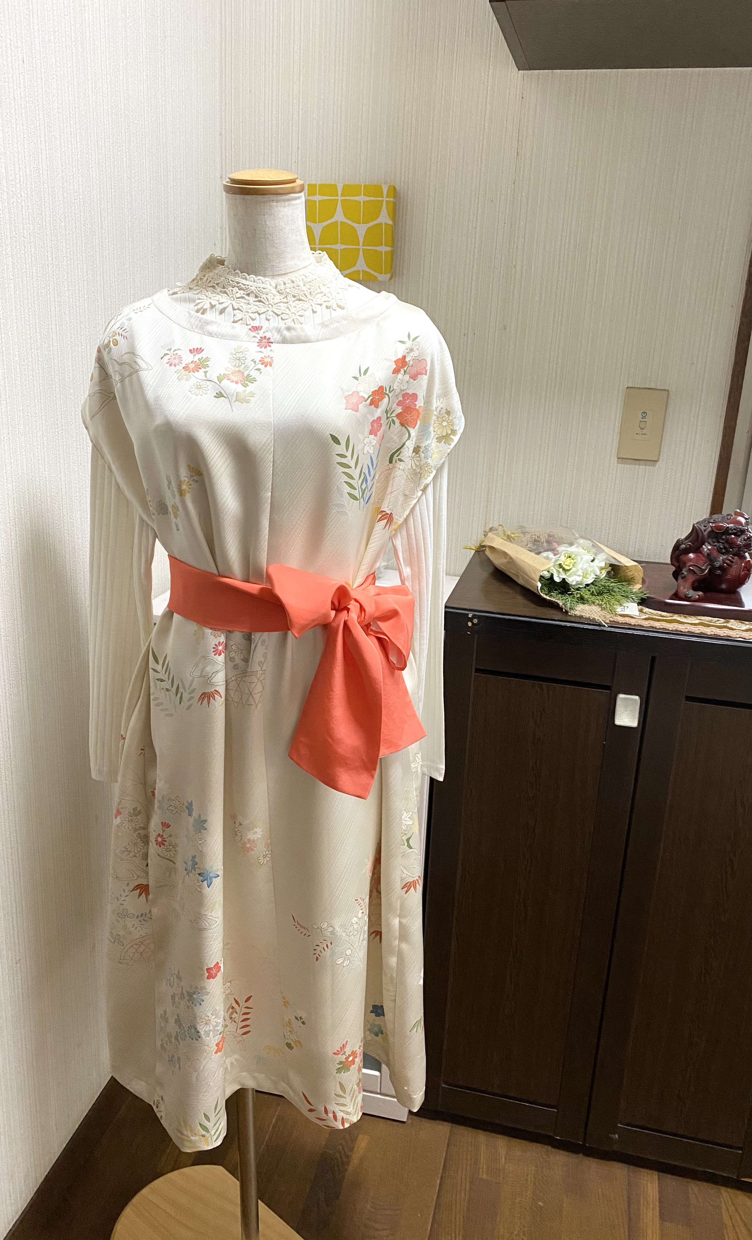 お値下げ】付け下げ 着物 袷 可愛い 美品 小さめ 永く