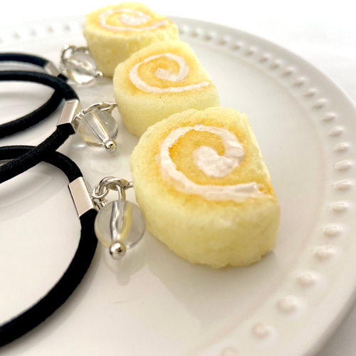 ロールケーキ♡ ヘアゴム 食品サンプル スイーツアクセサリー ゆめ