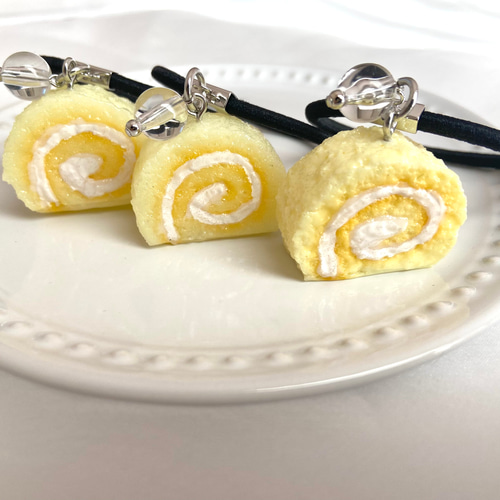 ロールケーキ♡ ヘアゴム 食品サンプル スイーツアクセサリー ゆめ