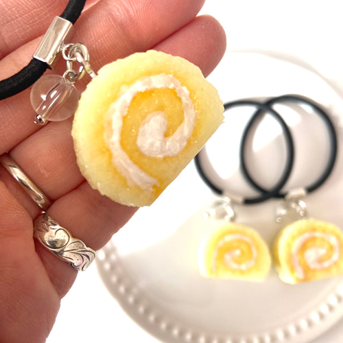 ロールケーキ♡ ヘアゴム 食品サンプル スイーツアクセサリー ゆめ
