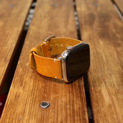 Applewatch レザーバンド プエブロレザー 本革 腕時計 革ベルト 時計ベルト アップルウォッチ 1枚目の画像