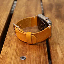 Applewatch レザーバンド プエブロレザー 本革 腕時計 革ベルト 時計ベルト アップルウォッチ 5枚目の画像
