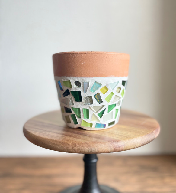 現品限り】【鉢のみ】ジュエリータイル鉢◇3.5号◇観葉植物◇多肉植物