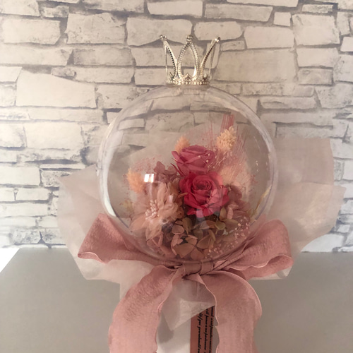 誕生日プレゼント♪王冠バルーンフラワーアレンジ♡母の日ギフト